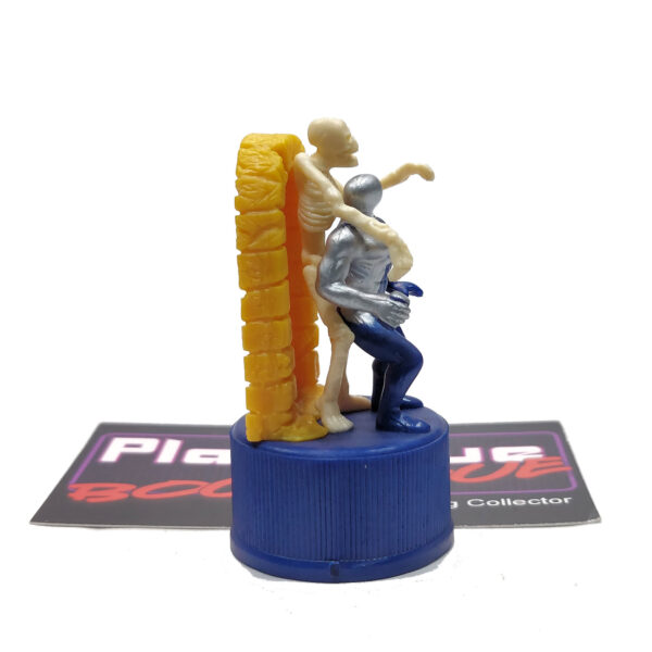 Pepsi Bottle Cap Figure: Pepsi-Man & Skeleton - Orange (Japanese Import)