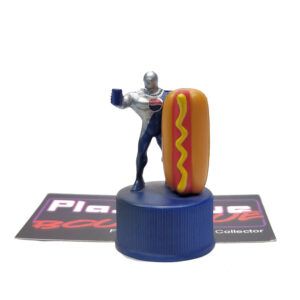 Pepsi Bottle Cap Figure: Pepsi-Man & Hot Dog (Japanese Import)