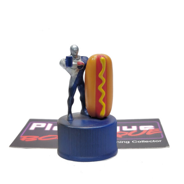 Pepsi Bottle Cap Figure: Pepsi-Man & Hot Dog (Japanese Import)