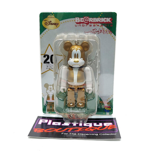 Be@rbrick Disney Special Ornament Happy Kuji: Goofy (Gold & White Version) #20