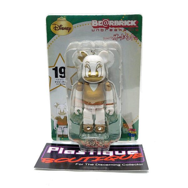 Be@rbrick Disney Special Ornament Happy Kuji: Daisy Duck (Gold & White Version) #19