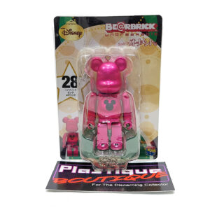 Be@rbrick Disney Special Ornament Happy Kuji: Pink Disney Logo #28