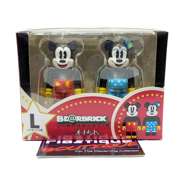 Be@rbrick Disney Special Ornament Happy Kuji: Mickey & Minnie Mouse 2 Pack (Prize L)