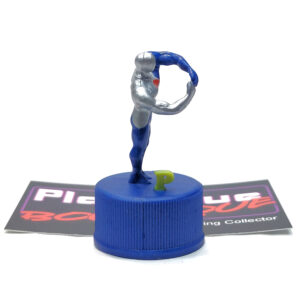 Pepsiman Food And Pepsi Series Bottle Cap Collection: Pose "P" #6 - Green (Japanese Import)