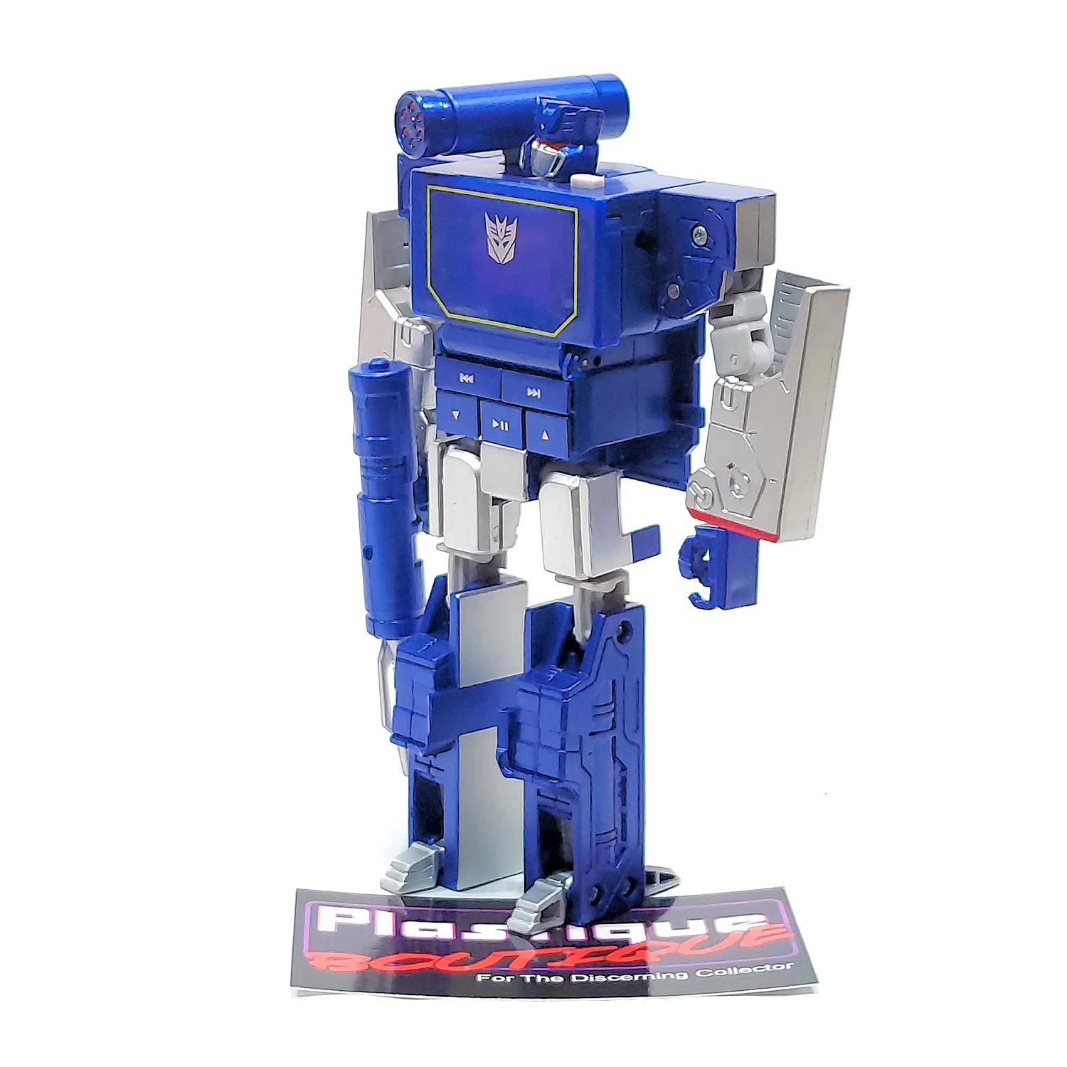 Transformers Music Label: Spark Blue Soundwave *Open/Incomplete