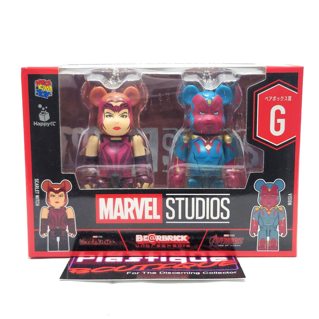 Be@rbrick Marvel Studios Happy Kuji: Scarlet Witch & The Vision 2 Pack (Prize G)