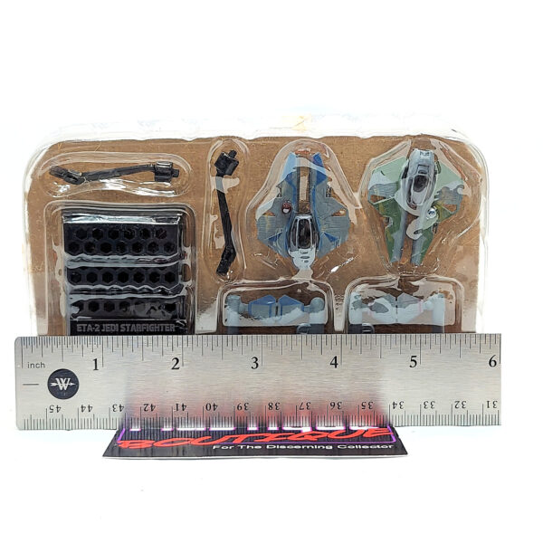 F-Toys Star Star Wars Vehicle Collection Vol. 5: ETA-2 Jedi Starfighters (Blue & Green) 1/144