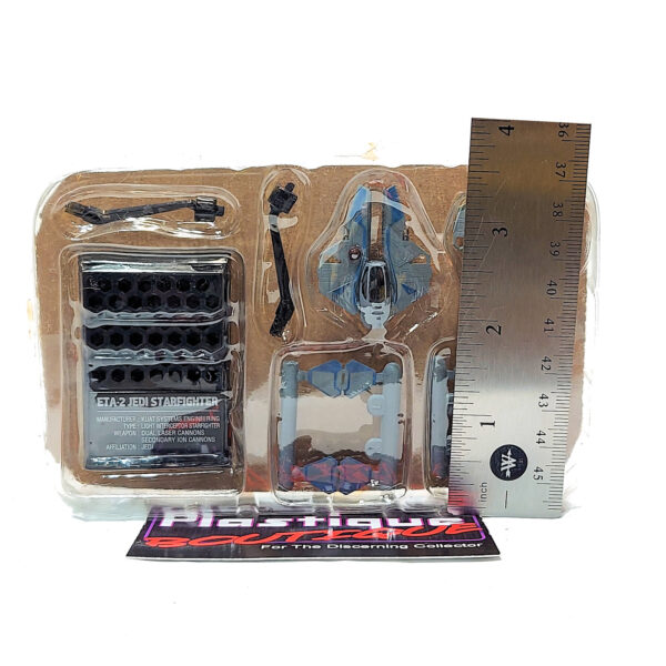 F-Toys Star Star Wars Vehicle Collection Vol. 5: ETA-2 Jedi Starfighters (Blue & Green) 1/144