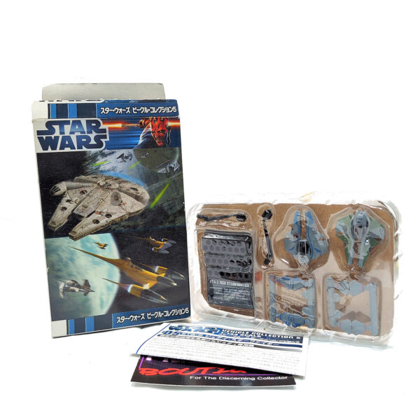 F-Toys Star Star Wars Vehicle Collection Vol. 5: ETA-2 Jedi Starfighters (Blue & Green) 1/144