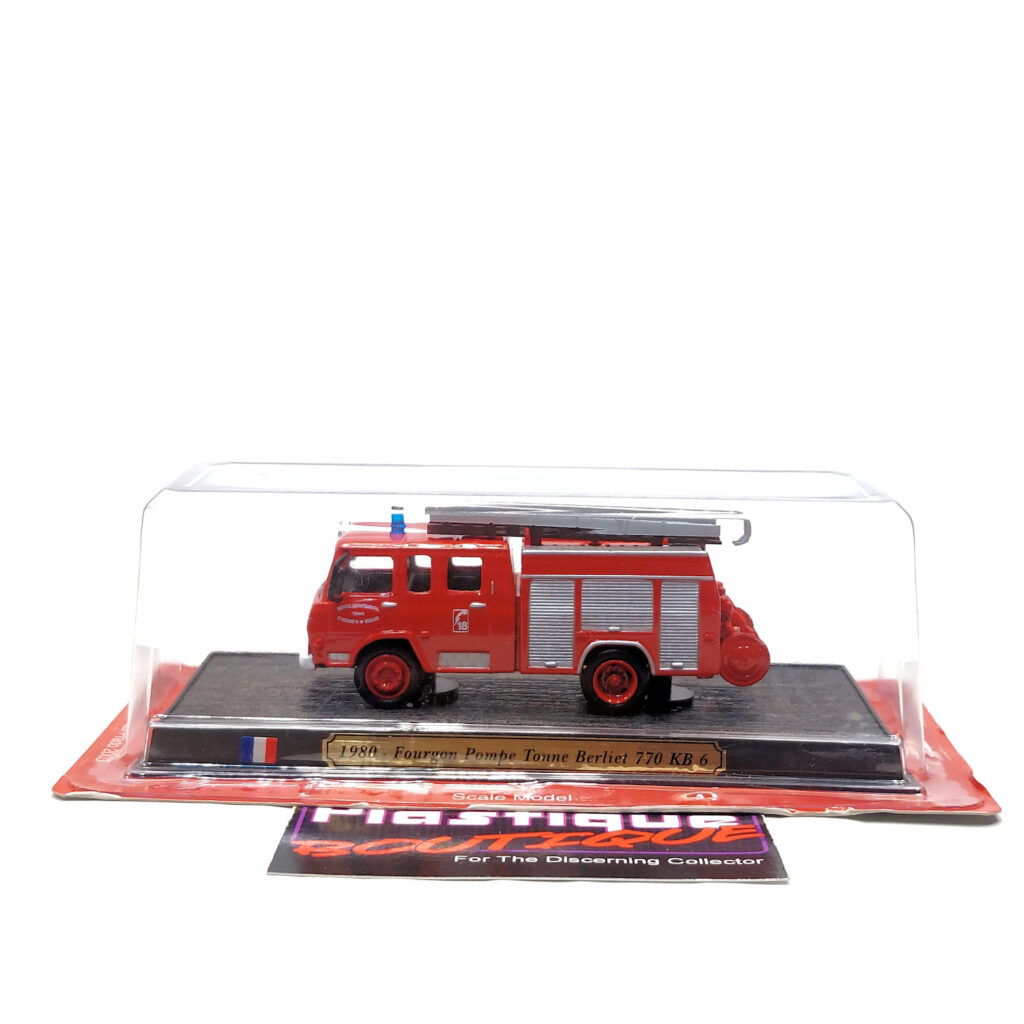 Del Prado Fire Engines of the World: #20 1980 Fourgon Pompe Tonne Berliet 770 KB 6 1:72